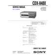 SONY CDX-848X Manual de Usuario