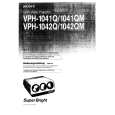 SONY VPH-1042QM Manual de Usuario