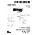 SONY CDX900/RDS Manual de Servicio