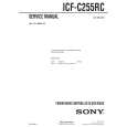 SONY ICFC255RC Manual de Servicio