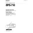 SONY CFS-710 Manual de Usuario