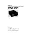 SONY BVW50P VOLUME 1 Manual de Servicio