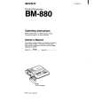 SONY BM-880 Manual de Usuario