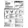 SONY WM-GX35 Manual de Usuario