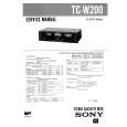 SONY TCW200 Manual de Servicio