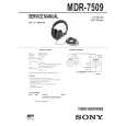 SONY MDR7509 Manual de Servicio