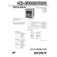 SONY HCDGRX9000 Manual de Servicio