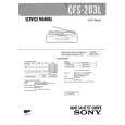 SONY CFS203L Manual de Servicio