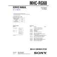 SONY MHCRG60 Manual de Servicio