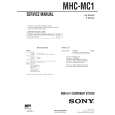 SONY MHCMC1 Manual de Servicio