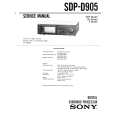 SONY SDPD905 Manual de Servicio