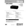 SONY CDX-A30 Manual de Usuario