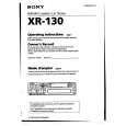 SONY XR-130 Manual de Usuario