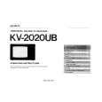 SONY KV-2020UB Manual de Usuario