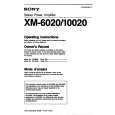 SONY XM-6020 Manual de Usuario
