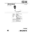 SONY ICD80 Manual de Servicio
