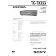 SONY TC-TX333 Manual de Usuario