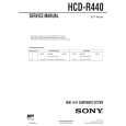 SONY HCDR440 Manual de Servicio