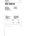 SONY XS-1051D Manual de Usuario