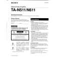 SONY TAN611 Manual de Usuario