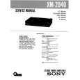 SONY XM2040 Manual de Servicio