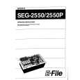 SONY SEG2550P Manual de Usuario