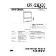 SONY KPR53EX30 Manual de Servicio