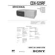 SONY CDX-525RF Manual de Usuario