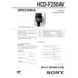 SONY HCDF250AV Manual de Servicio