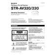 SONY STR-AV320 Manual de Usuario
