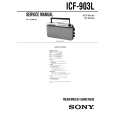 SONY ICF903L Manual de Servicio