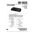 SONY XM10020 Manual de Servicio