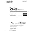 SONY MZN420D Manual de Usuario