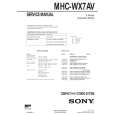 SONY MHCWX7AV Manual de Servicio
