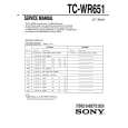 SONY TC-WR651 Manual de Servicio