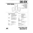 SONY SRSD2K Manual de Servicio