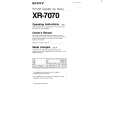 SONY XR-7070 Manual de Usuario