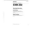 SONY EXM-202 Manual de Usuario