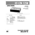 SONY ICFC25W Manual de Servicio