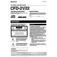 SONY CFD-21 Manual de Usuario