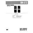SONY RM673 NEW TYPE Manual de Servicio