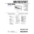 SONY WMFX877 Manual de Servicio