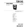 SONY TCM343 Manual de Servicio