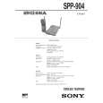 SONY SPP904 Manual de Servicio