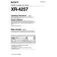 SONY XR-4257 Manual de Usuario