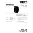 SONY WMEX33 Manual de Servicio