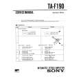 SONY TAF190 Manual de Servicio