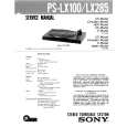 SONY PSLX285 Manual de Servicio