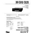 SONY XR-C610 Manual de Usuario