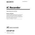 SONY ICD-BP150 Manual de Usuario